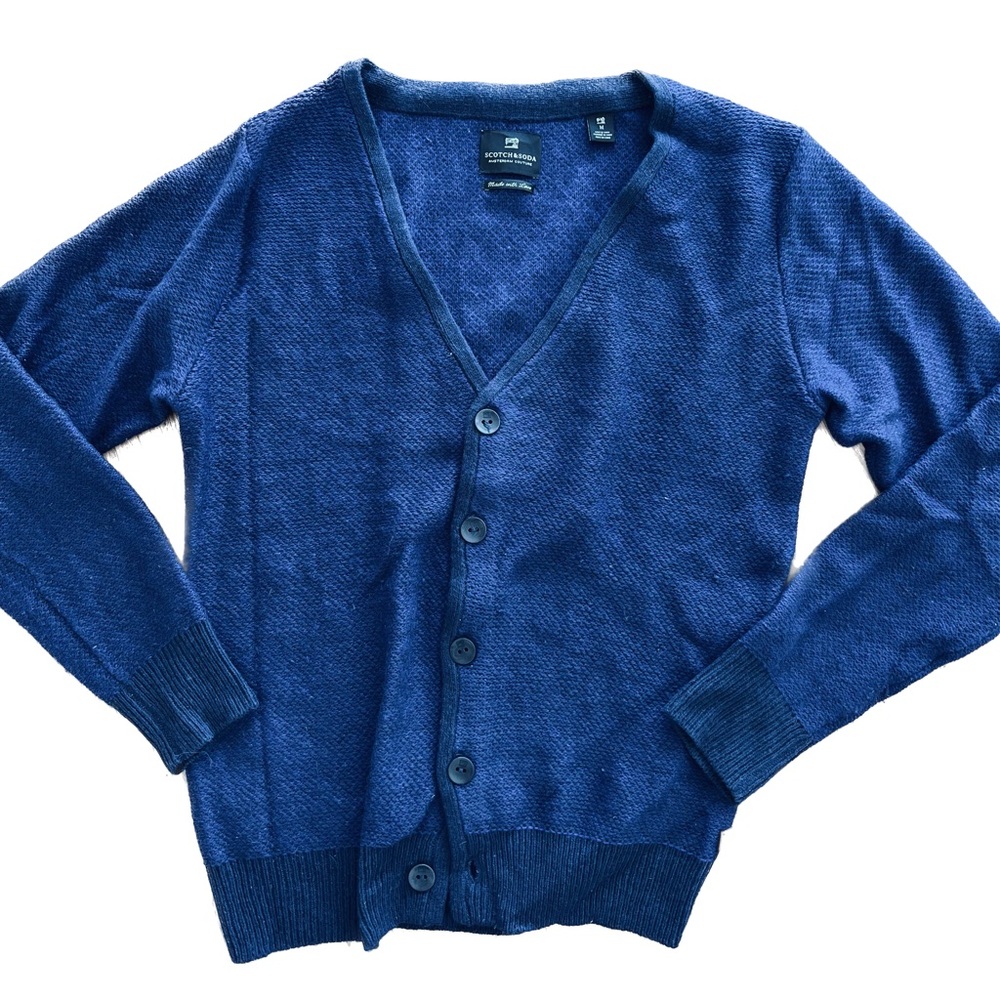Scotch & Soda Blue Cardigan - Medium